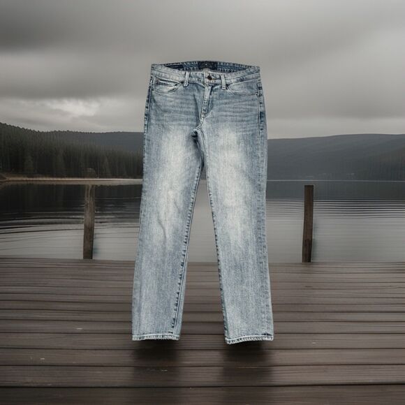 Lucky Brand Sweet Crop Jeans 2/26 (27x26) Light Wash Blue Denim Stretch Womens - Picture 1 of 9